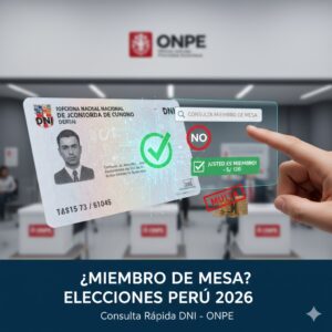 Elecciones generales perú 2026
